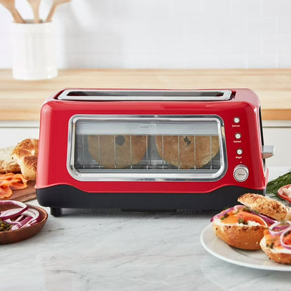 Dash Clear View Extra Wide Slot Toaster, 7 Presets, Model DVTS501AQ