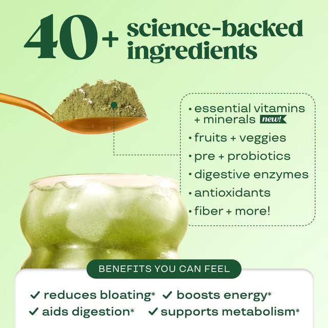 Bloom Nutrition Greens & Superfoods Powder, Shirley Temple, 48 Servings