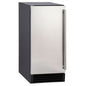 Maxx Ice 60 lb Freestanding Icemaker, Stainless Steel & Black Clear Ice Maker with 25 lb Storage Bin, Front-Breathing Built-In or Freestanding Design, Self-Cleaning