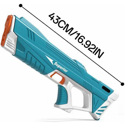 HyperionFlo Essentials Automatic Electric Water Blaster Toy, 43 cm Rechargeable Water Gun for Beach, Pool & Outdoor Play