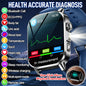 HyperionFlo Essentials Health Monitoring Smartwatch, 2.0-Inch AMOLED Touchscreen, ECG, Heart Rate, Blood Pressure & Blood Oxygen Monitoring