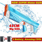 HyperionFlo Essentials Automatic Electric Water Blaster Toy, 43 cm Rechargeable Water Gun for Beach, Pool & Outdoor Play