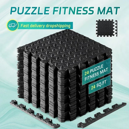 HyperionFlo Essentials EVA Foam Interlocking Play Mat, 4/12/20 Piece Non-Slip Puzzle Floor Mat for Home, Kids & Gym