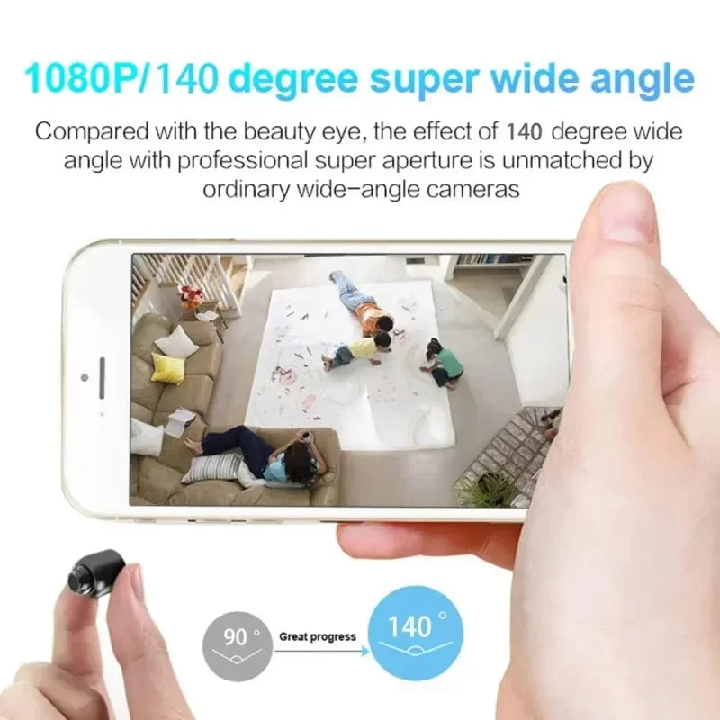 HyperionFlo Essentials Mini X5 1080P Wireless Camera, Full HD CMOS Security Camera with Night Vision & Motion Detection
