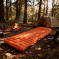 HyperionFlo Essentials Extra Thick 4-Inch Camping Sleeping Pad, Self-Inflating Outdoor Mattress with Built-In Pump, Spliceable TPU Nylon Mat for Hiking & Fishing