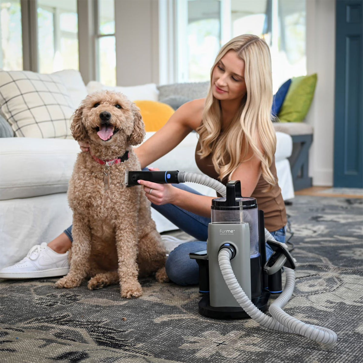 furMe Professional PLUS Pet Grooming Vacuum Kit + Bonus Dematting Rake