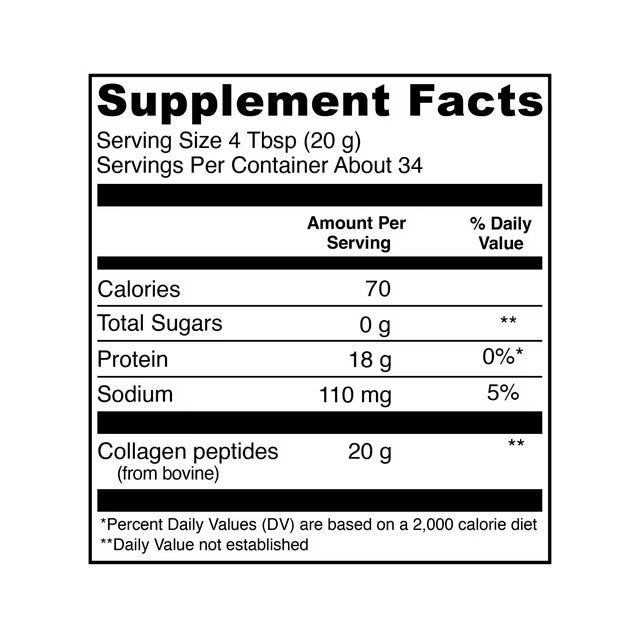 Vital Proteins Collagen Peptides Powder, Unflavored, 1.5 lbs.