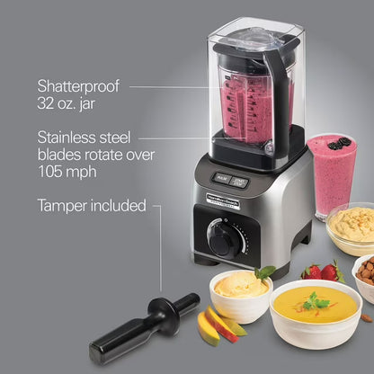 Hamilton Beach Professional 32 oz. Quiet Blender, 2.0 Peak HP