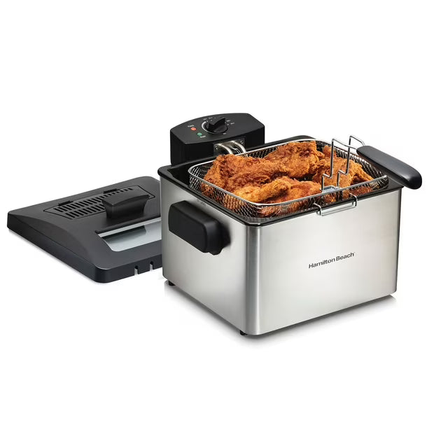Hamilton Beach Pro-Style Deep Fryer, 5-Liter Capacity