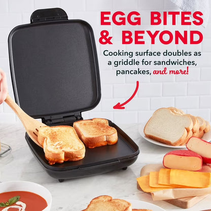 Dash Sous Vide Style Family Size Egg Bite Maker, 9 Silicone Cups, 1200W Egg Bite Cooker for Breakfast, Meal Prep & Snacks, Aqua