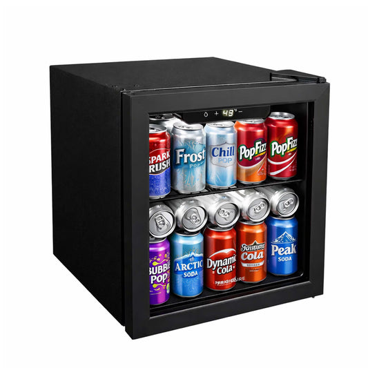Frigidaire 1.6 Cu. Ft. Glass Door Compact Beverage Refrigerator, Reversible Door