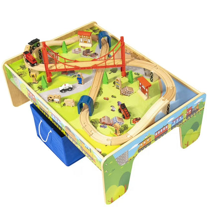 50 piece Train Set with Train / Play Table - BRIO and Thomas & Friends Compatible