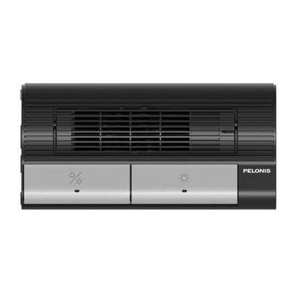 Pelonis 13" Under-Desk Flex Ceramic Space Heater, 1200W/700W Foot Pedal Controlled Heater with Adjustable Thermostat, Tip-Over & Overheat Protection, Compact Indoor Heater