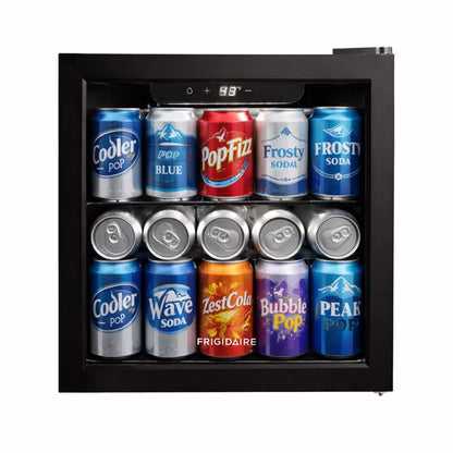 Frigidaire 1.6 Cu. Ft. Glass Door Compact Beverage Refrigerator, Reversible Door