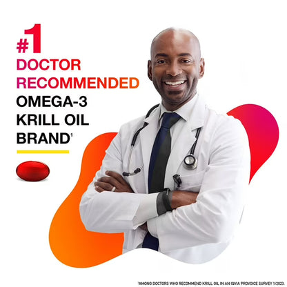 MegaRed Omega-3 Krill Oil Softgels, 500mg, 90 Ct.