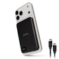iHome 5000mAh Magnetic Power Bank, MagSafe Compatible Portable Charger with 20W Power Delivery, LCD Battery Display & 6-Ft USB-C Cable
