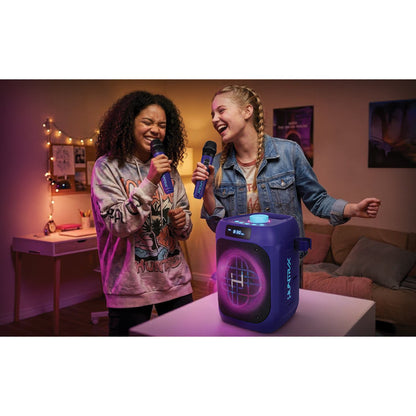 KPop Demon Hunters Bluetooth Karaoke Machine with Microphones