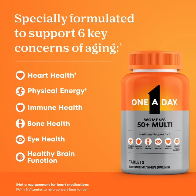 One A Day Women's 50+ Multivitamin Tablets, 300 Ct.