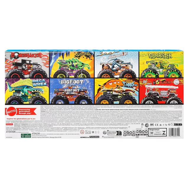 Hot Wheels Monster Trucks Live 8-Pack of 1:64 Scale Die-Cast Hero Toy Trucks
