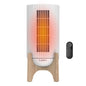 Lasko Artisan High Velocity Ceramic Space Heater with Remote, 1500W Tower Heater with Oscillation, Auto Eco Thermostat, 12-Hour Timer & Safety Protection, White
