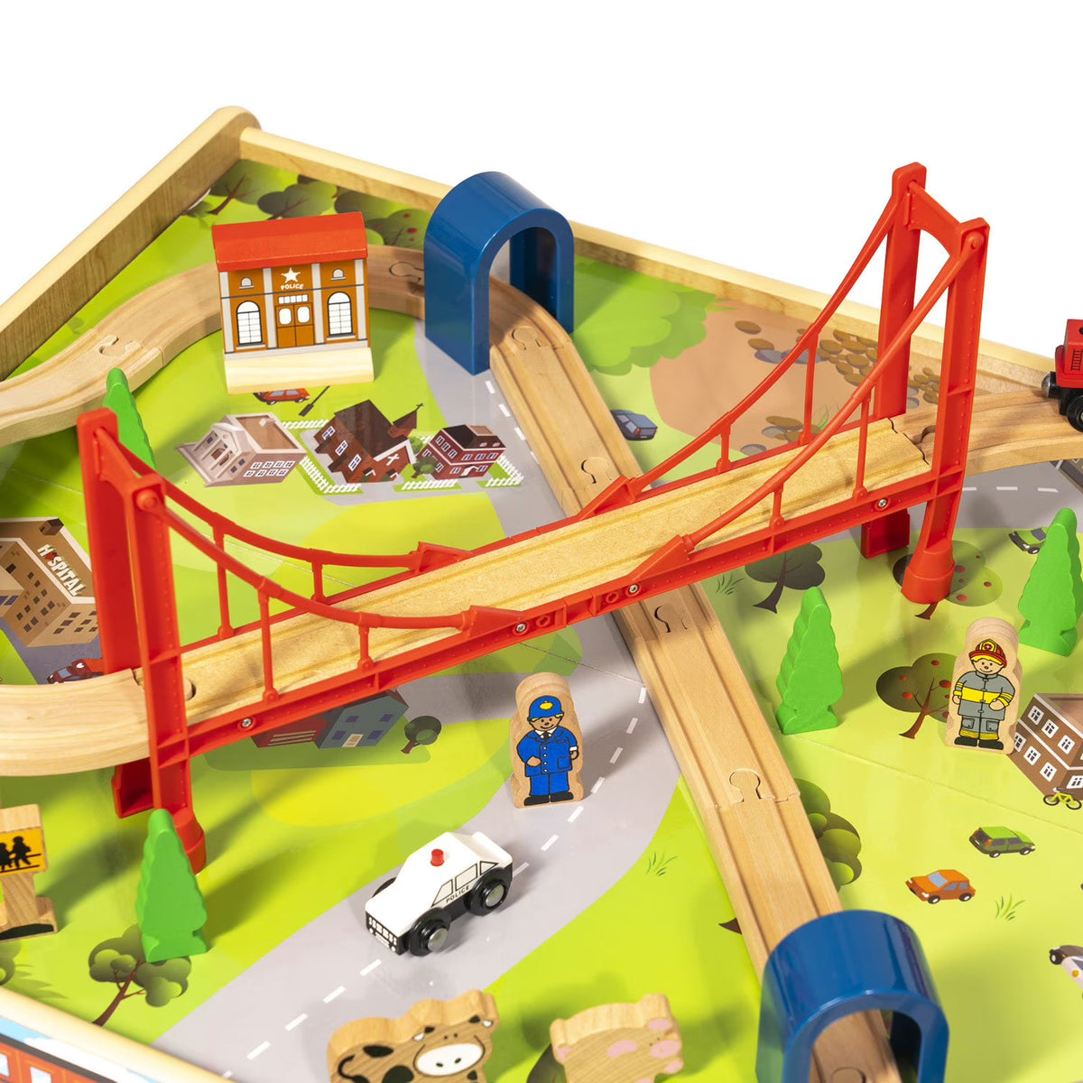 50 piece Train Set with Train / Play Table - BRIO and Thomas & Friends Compatible