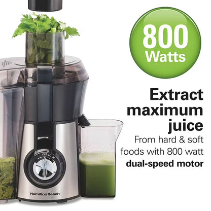 Hamilton Beach 800W Easy Clean Juice Extractor with Easy Sweep Tool