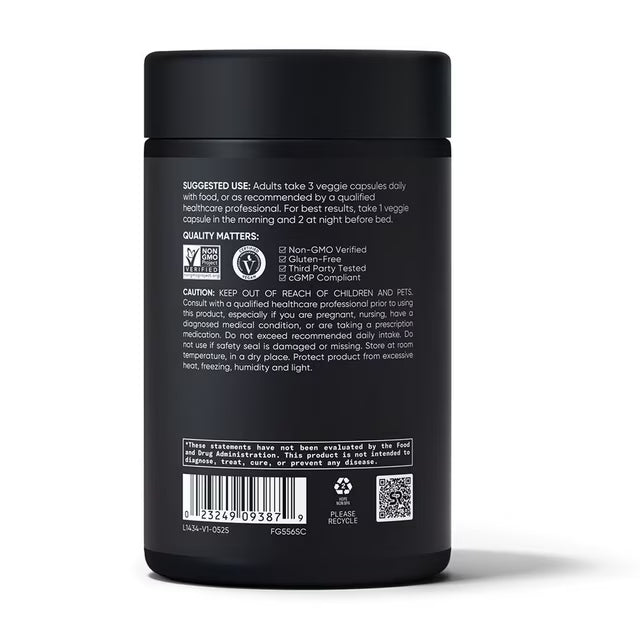 Sports Research Magnesium L-Threonate with Magtein, 120 Capsules