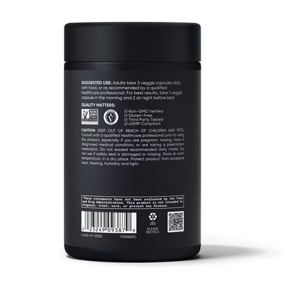 Sports Research Magnesium L-Threonate with Magtein, 120 Capsules