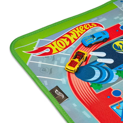Megamat Jumbo Floor Playmat with 2 Character Vehicles, 61 x 47-Inch EVA Foam Playmat, Soft Hypoallergenic & Water-Resistant Kids Activity Mat, Ages 3+