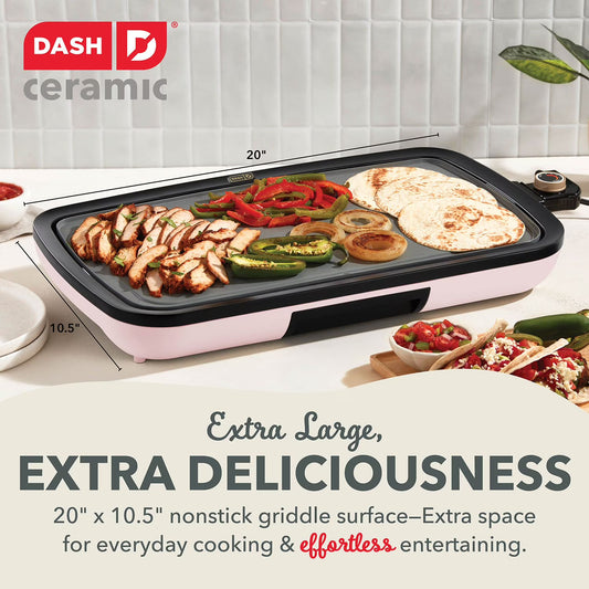 Dash Ceramic Nonstick 20 x 10.5" Everyday Griddle