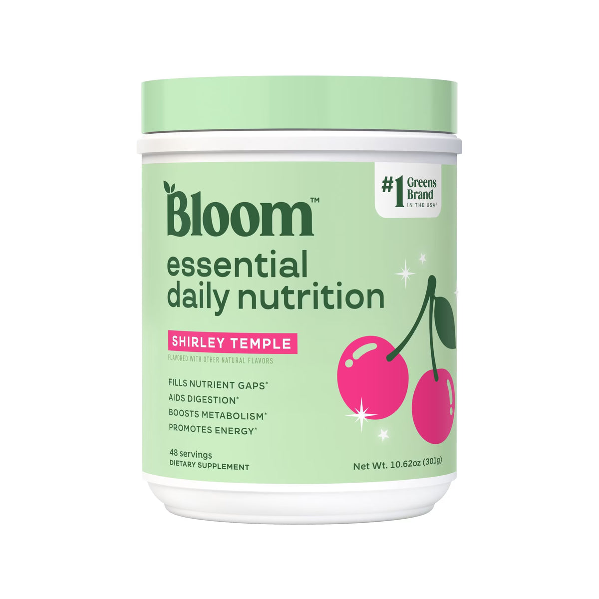 Bloom Nutrition Greens & Superfoods Powder, Shirley Temple, 48 Servings