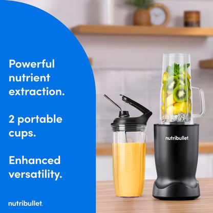 nutribullet Turbo NB70400 1000W Personal Blender, Hands-Free Auto Blend Cycle with Rapid Extractor Blade, Personal Smoothie & Shake Blender