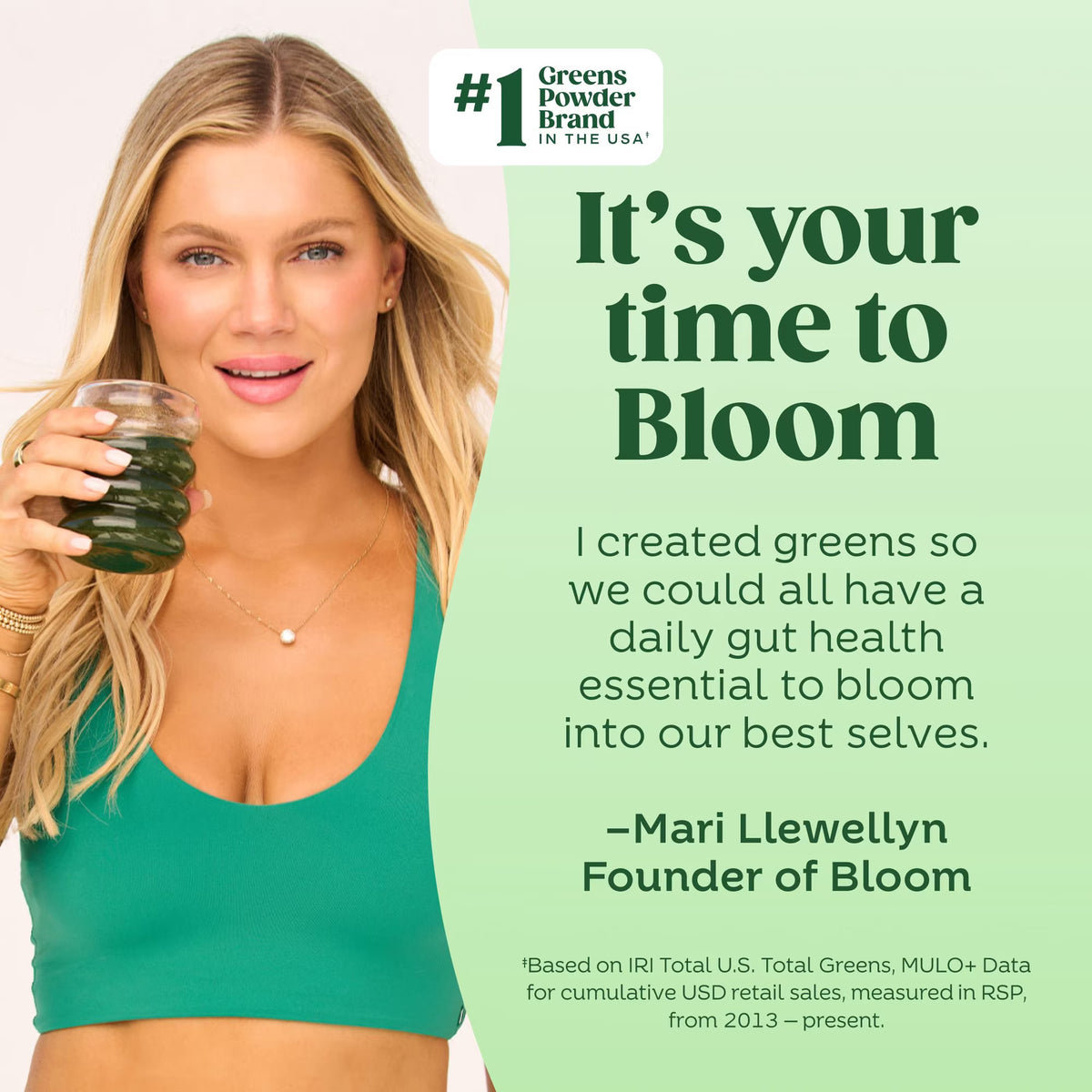 Bloom Nutrition Greens & Superfoods Powder, Shirley Temple, 48 Servings