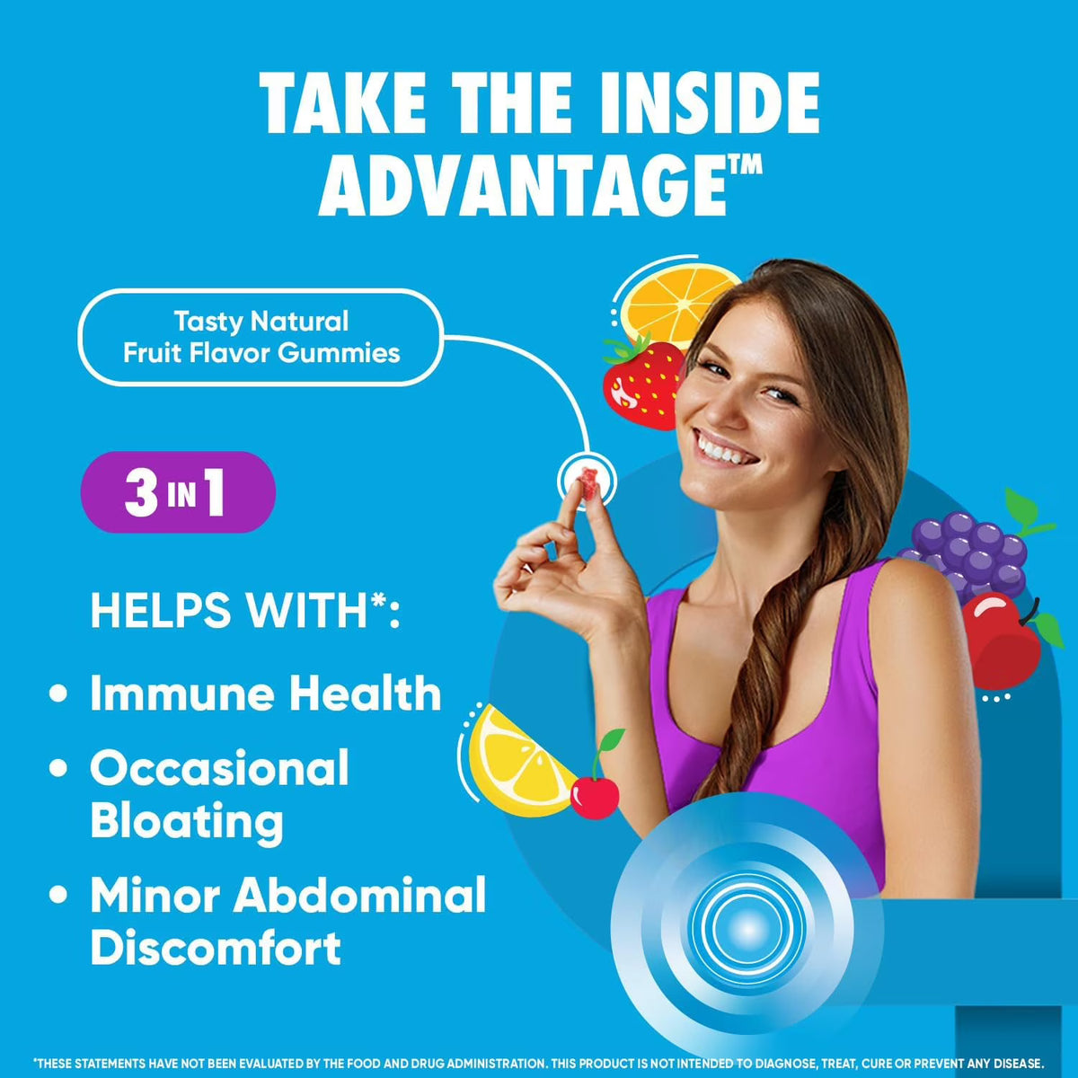 Digestive Advantage Daily Probiotic Gummies, 120 Ct.