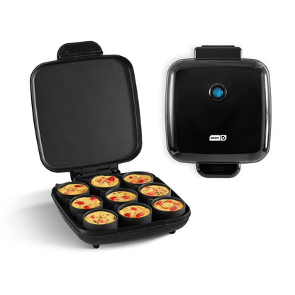 Dash Sous Vide Style Family Size Egg Bite Maker, 9 Silicone Cups, 1200W Egg Bite Cooker for Breakfast, Meal Prep & Snacks, Aqua